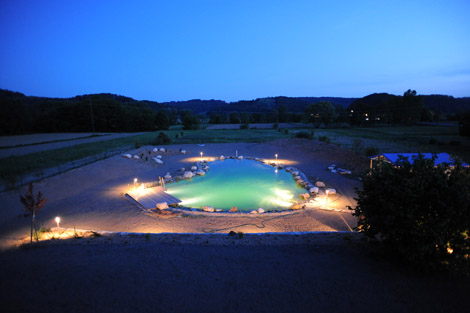 Teich bei Nacht