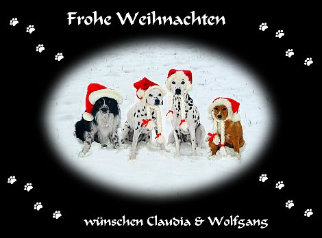 Frohe Weihnacht von Wolfgang & Claudia